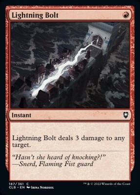 Lightning Bolt (Commander Legends: Battle for Baldur's Gate, 187, Foil)