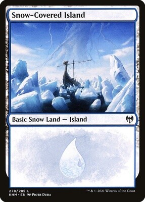 Snow-Covered Island (Kaldheim, 278, Foil)