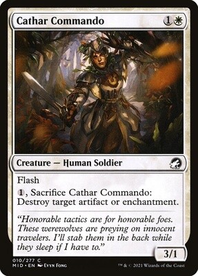 Cathar Commando (Innistrad: Midnight Hunt, 10, Foil)