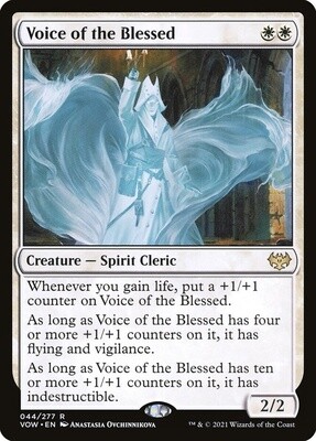 Voice of the Blessed (Innistrad: Crimson Vow, 44, Nonfoil)