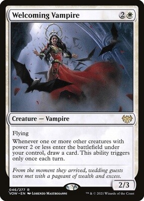 Welcoming Vampire (Innistrad: Crimson Vow, 46, Nonfoil)