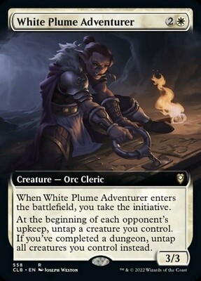 White Plume Adventurer (Commander Legends: Battle for Baldur's Gate, 558, Foil)