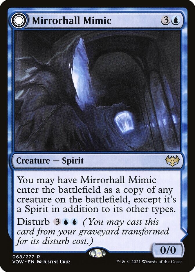 Mirrorhall Mimic // Ghastly Mimicry (Innistrad: Crimson Vow, 68, Nonfoil)