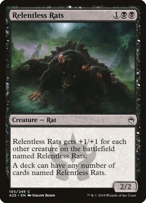 Relentless Rats (Masters 25, 105, Nonfoil)