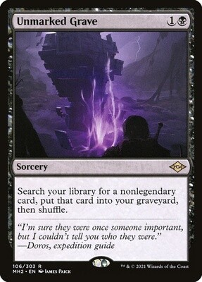 Unmarked Grave (Modern Horizons 2, 106, Nonfoil)