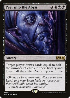 Peer into the Abyss (Core Set 2021, 117, Foil)