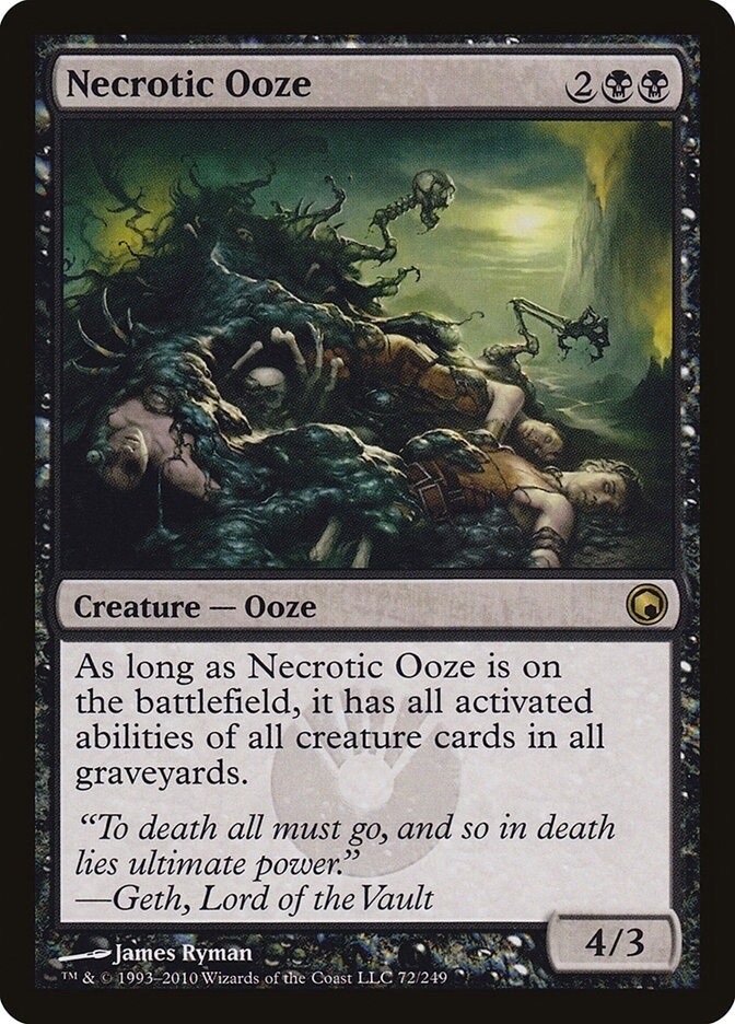 Necrotic Ooze (Scars of Mirrodin, 72, Nonfoil)