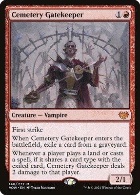 Cemetery Gatekeeper (Innistrad: Crimson Vow, 148, Nonfoil)
