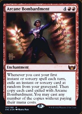 Arcane Bombardment (Streets of New Capenna Promos, 101s, Foil)