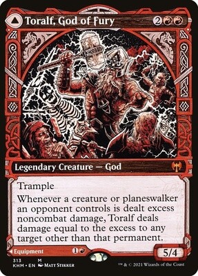 Toralf, God of Fury // Toralf's Hammer (Kaldheim, 313, Nonfoil)