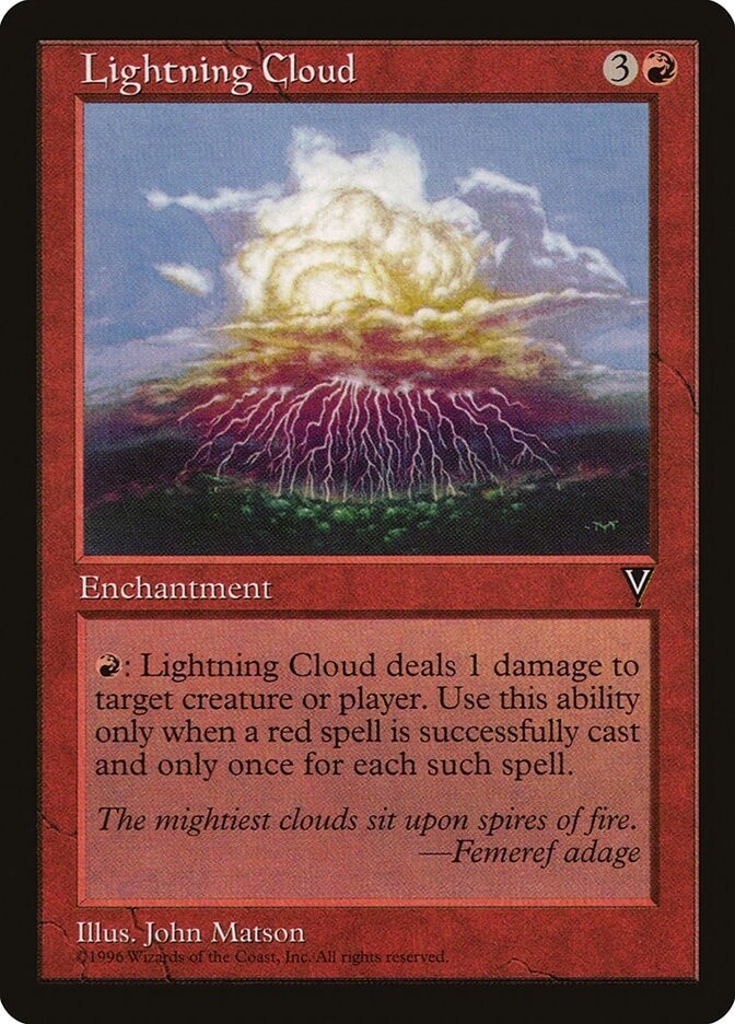 Lightning Cloud (Visions, 87, Nonfoil)
