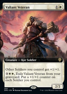 Valiant Veteran (Dominaria United, 390, Foil)