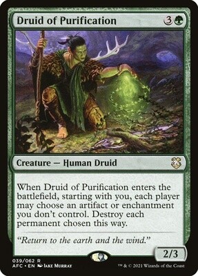 Druid of Purification (Forgotten Realms Commander, 39, Nonfoil)
