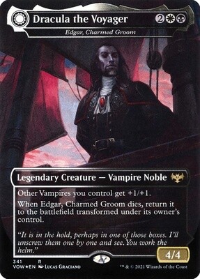 Dracula the Voyager // Casket of Native Earth (Innistrad: Crimson Vow, 341, Nonfoil)