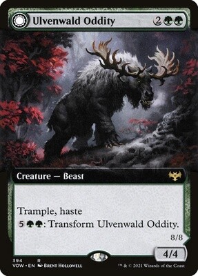 Ulvenwald Oddity // Ulvenwald Behemoth (Innistrad: Crimson Vow, 394, Foil)