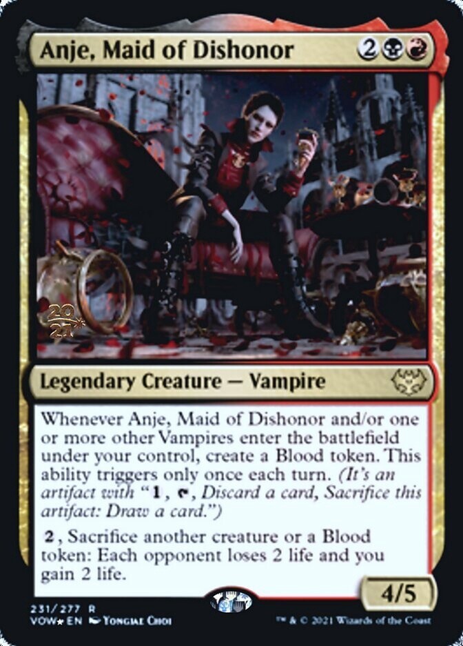 Anje, Maid of Dishonor (Innistrad: Crimson Vow Promos, 231s, Foil)
