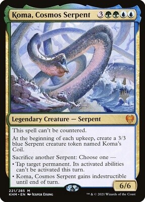 Koma, Cosmos Serpent (Kaldheim Promos, 221p, Nonfoil)