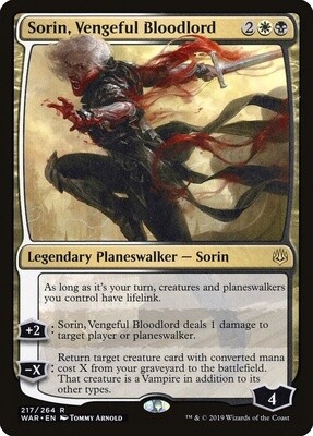 Sorin, Vengeful Bloodlord (War of the Spark, 217, Foil)