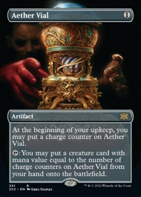 Aether Vial (Double Masters 2022, 391, Foil)