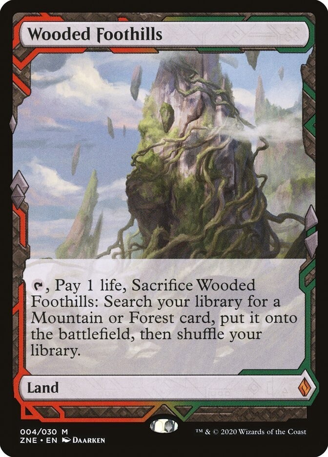 Wooded Foothills (Zendikar Rising Expeditions, 4, Nonfoil)