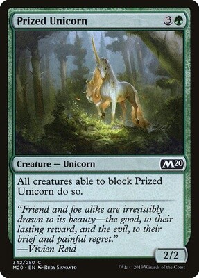 Prized Unicorn (Core Set 2020, 342, Nonfoil)