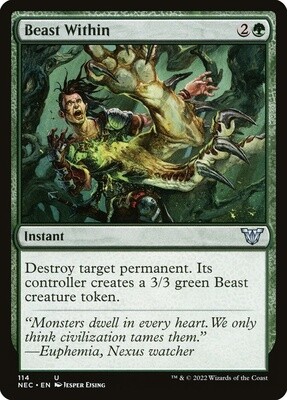 Beast Within (Neon Dynasty Commander, 114, Nonfoil)