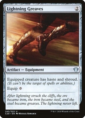 Lightning Greaves (Commander 2020, 245, Nonfoil)