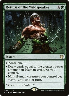 Return of the Wildspeaker (Commander 2021, 205, Nonfoil)