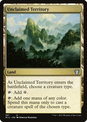 Unclaimed Territory (Midnight Hunt Commander, 187, Nonfoil)