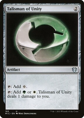 Talisman of Unity (Midnight Hunt Commander, 165, Nonfoil)