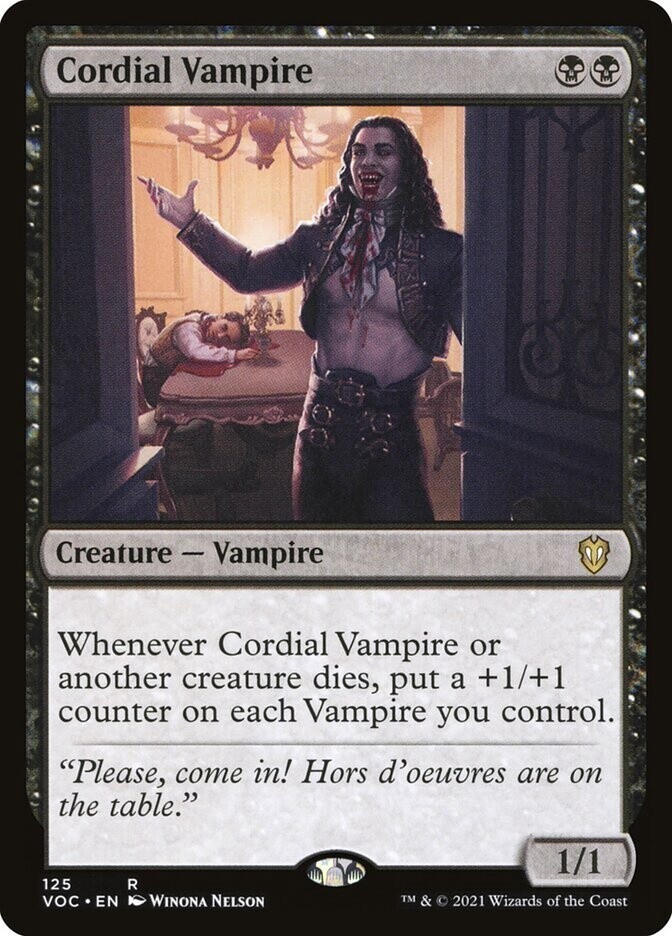 Cordial Vampire (Crimson Vow Commander, 125, Nonfoil)