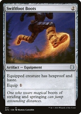 Swiftfoot Boots (Forgotten Realms Commander, 217, Nonfoil)