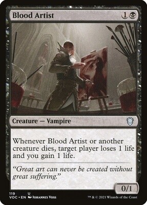 Blood Artist (Crimson Vow Commander, 119, Nonfoil)
