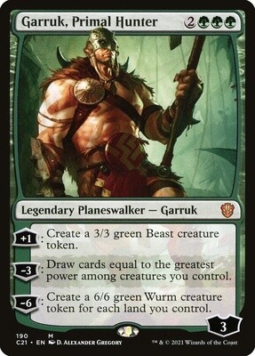 Garruk, Primal Hunter (Commander 2021, 190, Nonfoil)