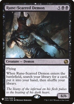 Rune-Scarred Demon (Mystery Booster, 760, Nonfoil)