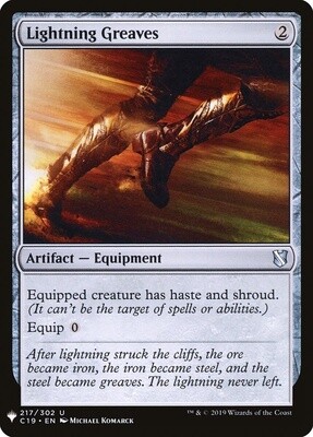Lightning Greaves (Mystery Booster, 1600, Nonfoil)