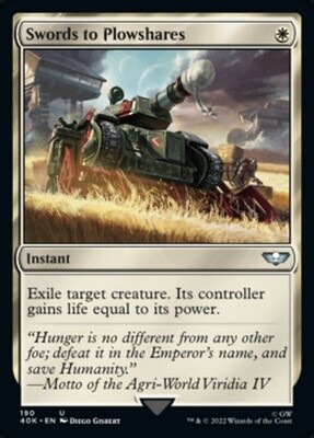 Swords to Plowshares (Warhammer 40,000 Commander, 190, Nonfoil)