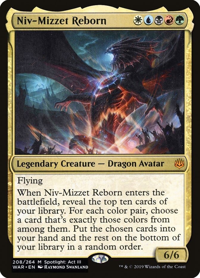 Niv-Mizzet Reborn (War of the Spark, 208, Nonfoil)