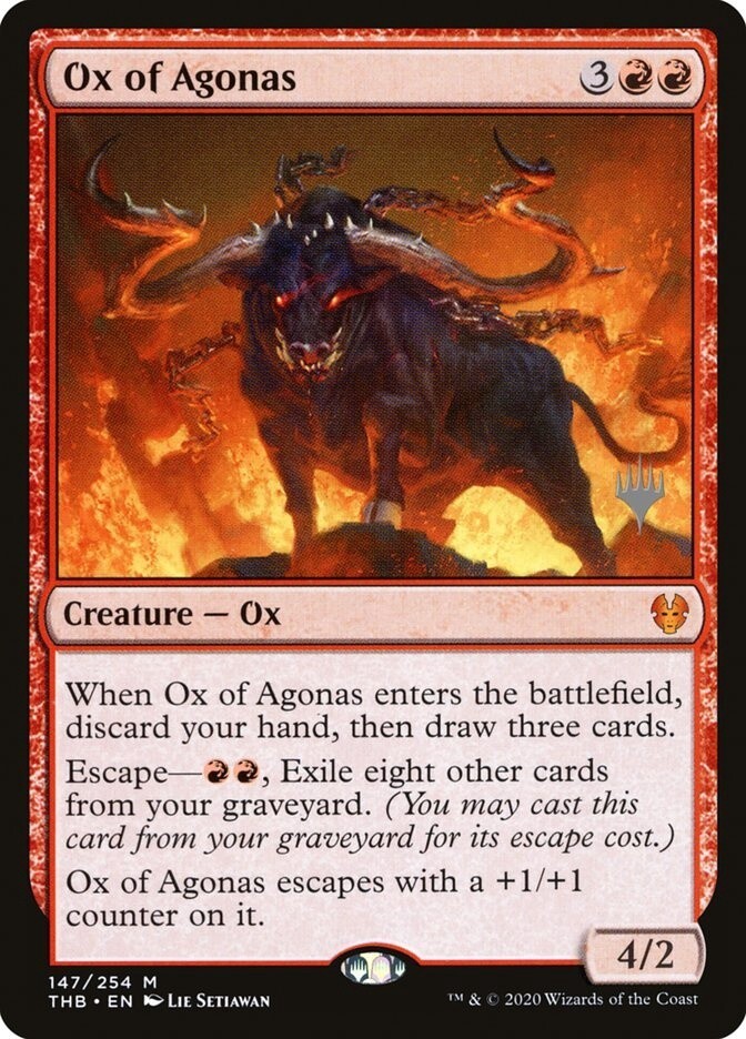 Ox of Agonas (Theros Beyond Death Promos, 147p, Nonfoil)