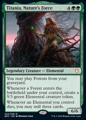 Titania, Nature's Force (The Brothers' War Commander, 25, Foil)
