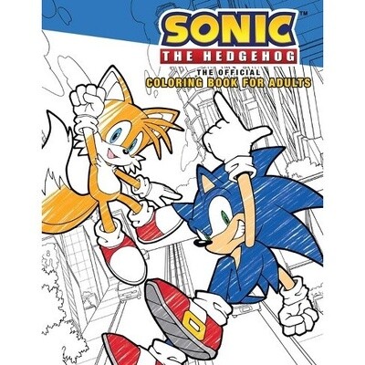 SONIC THE HEDGEHOG OFFICIAL COLORING BOOK FOR ADULTS