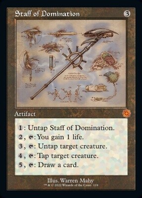 Staff of Domination (The Brothers' War Retro Artifacts, 119, Nonfoil)