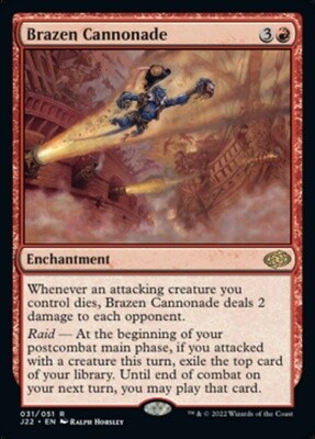Brazen Cannonade (Jumpstart 2022, 31, Nonfoil)