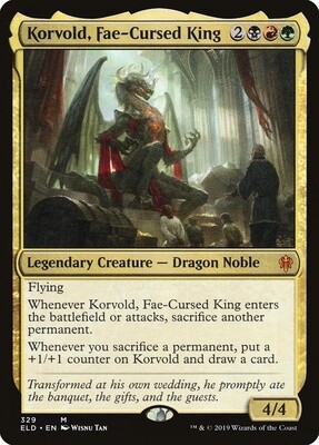Korvold, Fae-Cursed King (Throne of Eldraine, 329, Foil)