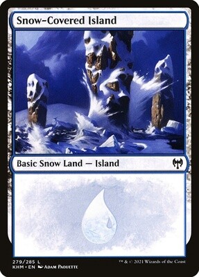 Snow-Covered Island (Kaldheim, 279, Foil)