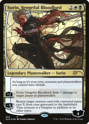 Sorin, Vengeful Bloodlord (Secret Lair Drop, 524, Foil)
