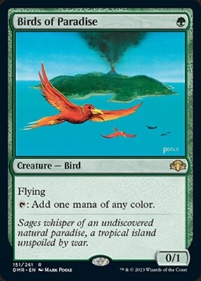 Birds of Paradise (Dominaria Remastered, 151, Nonfoil)