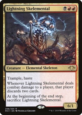 Lightning Skelemental (Modern Horizons, 208, Foil)