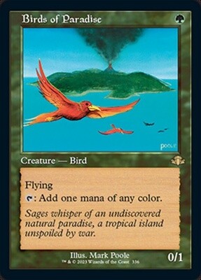 Birds of Paradise (Dominaria Remastered, 336, Nonfoil)