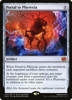 Portal to Phyrexia (The Brothers' War, 240, Foil)